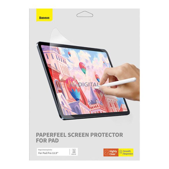 Baseus Paperfeel film iPad Pro (2018/2020/2021/2022) 12.9″, átlátszó fólia