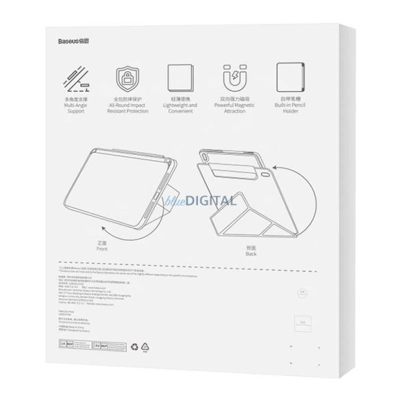 Baseus Minimalist mágneses tok iPad Air4/Air5 10.9″/iPad Pro 11″ (babarózsaszín)