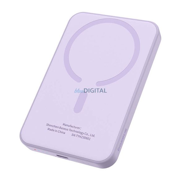 Mágneses Mini Powerbank Baseus 5000mAh 20W (lila)