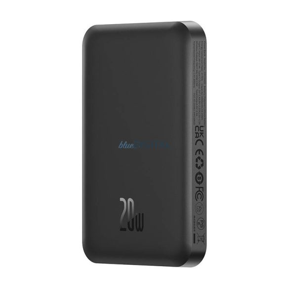 Mágneses Mini Powerbank Baseus 5000mAh 20W (fekete)