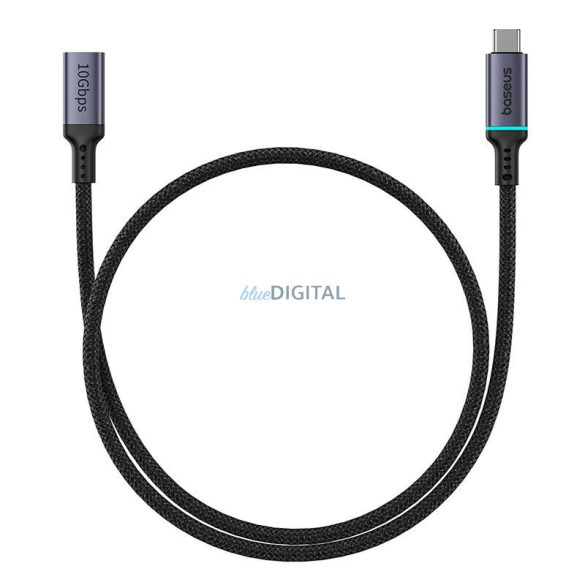 Baseus nagy felbontású hosszabbító kábel USB-C maleről nőre 10Gbps, 0,5m (fekete)