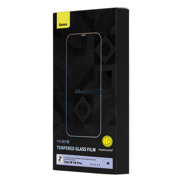 Betekintésvédelemmel ellátott Edzett üveg Baseus Crystal Series Iphone 14 PRO