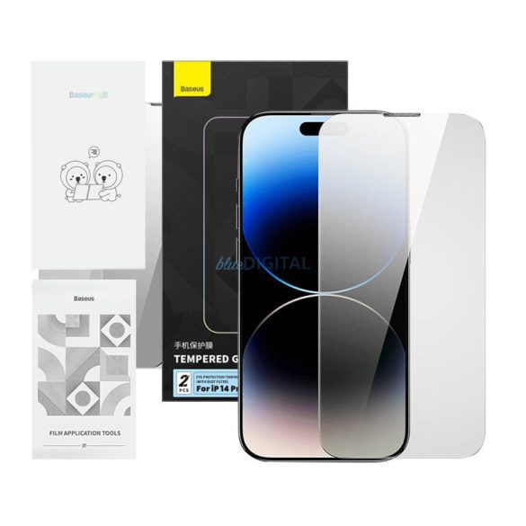Betekintésvédelemmel ellátott Edzett üveg Baseus Crystal Series Iphone 14 PRO