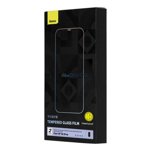 Betekintésvédelemmel ellátott Edzett üveg Baseus Crystal Series Iphone 14 PRO