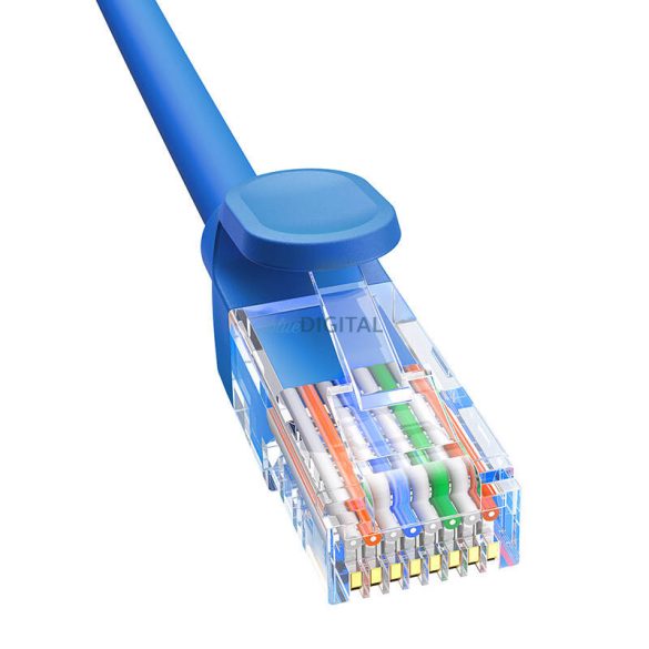 Kerek kábel Baseus Ethernet RJ45, Cat.6, 5m (kék)