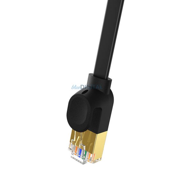 Baseus Cat 7 UTP Ethernet RJ45 kábel lapos 3 m fekete