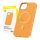 Mágneses telefontok iPhone 15 Pro Baseus Fauxther Series (narancssárga)