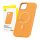 Mágneses telefontok iPhone 15 Baseus Fauxther Series (narancssárga)