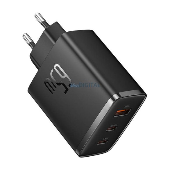 Fali töltő Baseus OS-Cube Pro 2xUSB-C + USB, 65W (fekete)