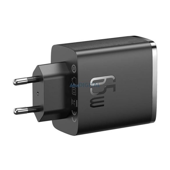 Fali töltő Baseus OS-Cube Pro 2xUSB-C + USB, 65W (fekete)