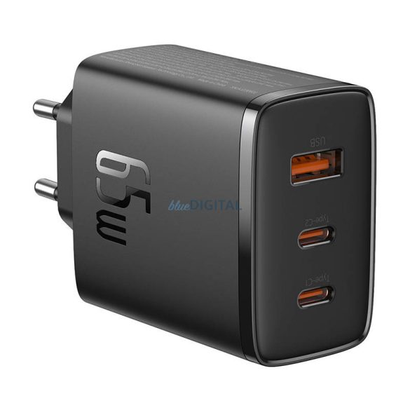 Fali töltő Baseus OS-Cube Pro 2xUSB-C + USB, 65W (fekete)