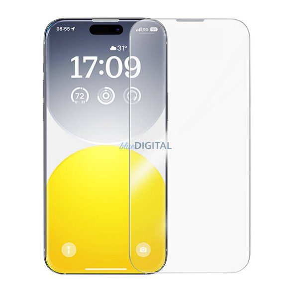 Gyémánt edzett üveg Baseus 0.3mmiPhone 15U ProMax