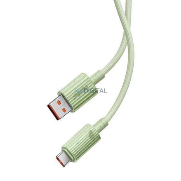 Gyorstöltő kábel Baseus USB USB-C Habitat Series 1m 100W (zöld)
