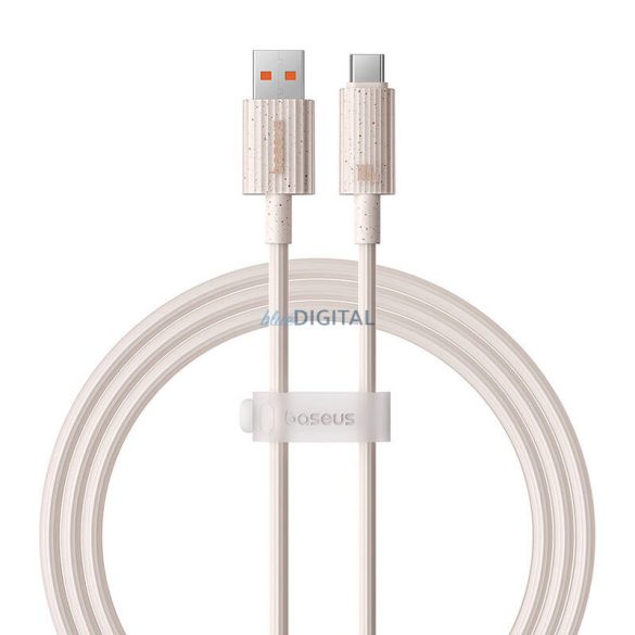 Gyorstöltő kábel Baseus USB-ről USB-C Habitat Series 1m 100W (rózsaszín)