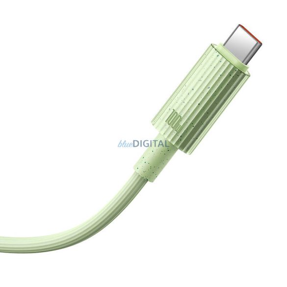 Gyorstöltő kábel Baseus USB-ről USB-C Habitat Series 2m 100W (zöld)