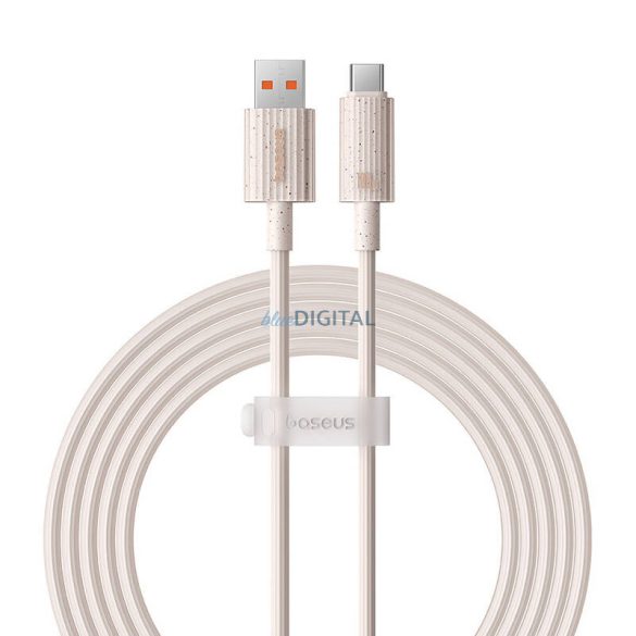 Gyorstöltő kábel Baseus USB-ről USB-C Habitat Series 2m 100W (rózsaszín)