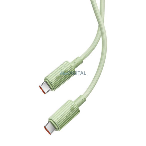 Gyorstöltő kábel Baseus USB-C USB-C Habitat Series 1m 100W (zöld)