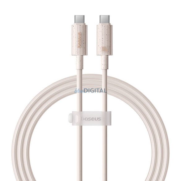 Gyorstöltő kábel Baseus USB-C USB-C Habitat Series 1m 100W (rózsaszín)