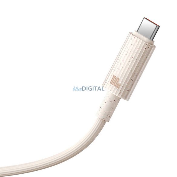 Gyorstöltő kábel Baseus USB-C USB-C Habitat Series 1m 100W (rózsaszín)