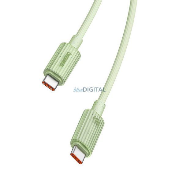 Gyorstöltő kábel Baseus USB-C USB-C Habitat Series 2m 100W (zöld)