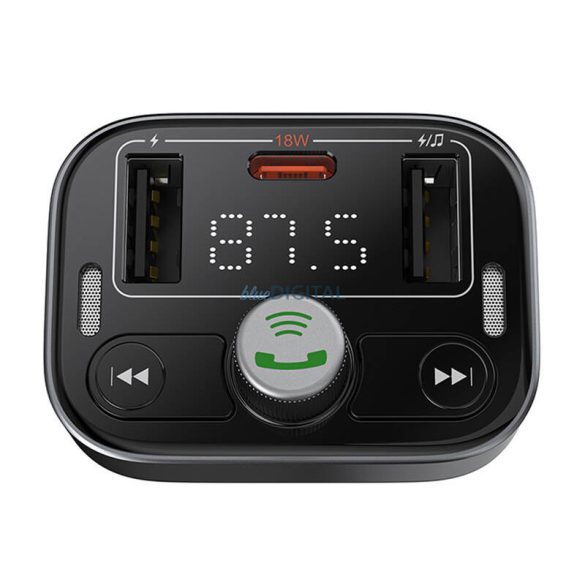 FM adóvevő Baseus S-09 Pro, Bluetooth (fekete)