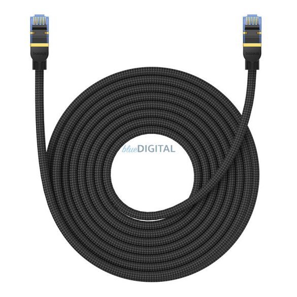 Fonott hálózati kábel cat.7 Baseus Ethernet RJ45, 10Gbps, 10m (fekete)
