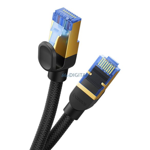 Fonott hálózati kábel cat.7 Baseus Ethernet RJ45, 10Gbps, 15m (fekete)