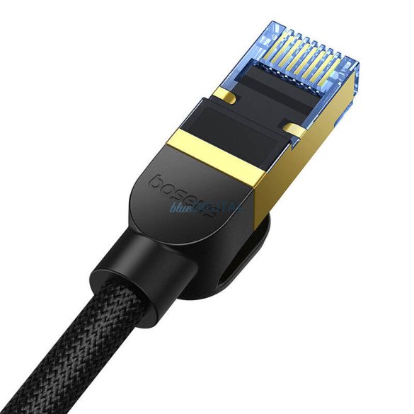 Fonott hálózati kábel kat.7 Baseus Ethernet RJ45, 10Gbps, 8m (fekete)