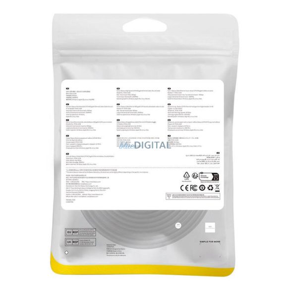 Hálózati kábel cat.8 Baseus Ethernet RJ45, 40Gbps, 20m (fekete)