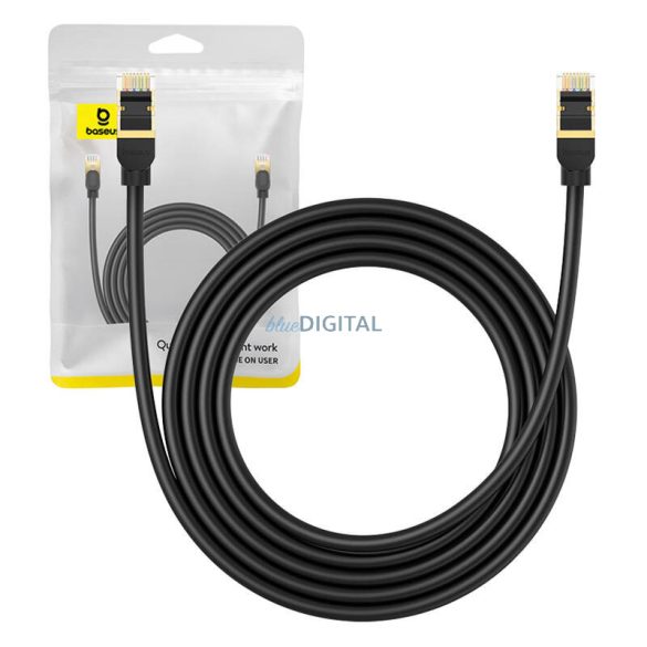 Hálózati kábel Cat.8 Baseus Ethernet RJ45, 40Gbps, 2m (fekete)