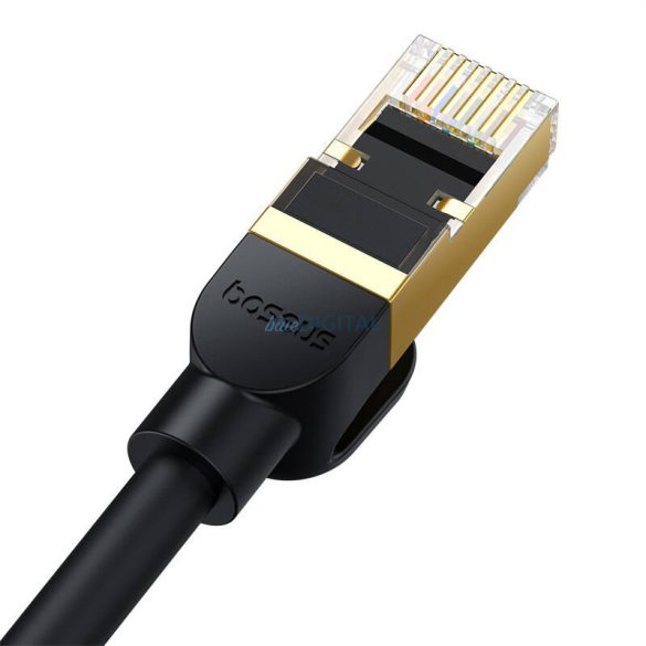 Baseus Ethernet RJ45, 40Gbps, 8m (fekete) hálózati kábel, 8m (fekete)