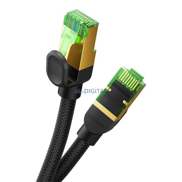 Fonott hálózati kábel cat.8 Baseus Ethernet RJ45, 40Gbps, 1,5m (fekete)
