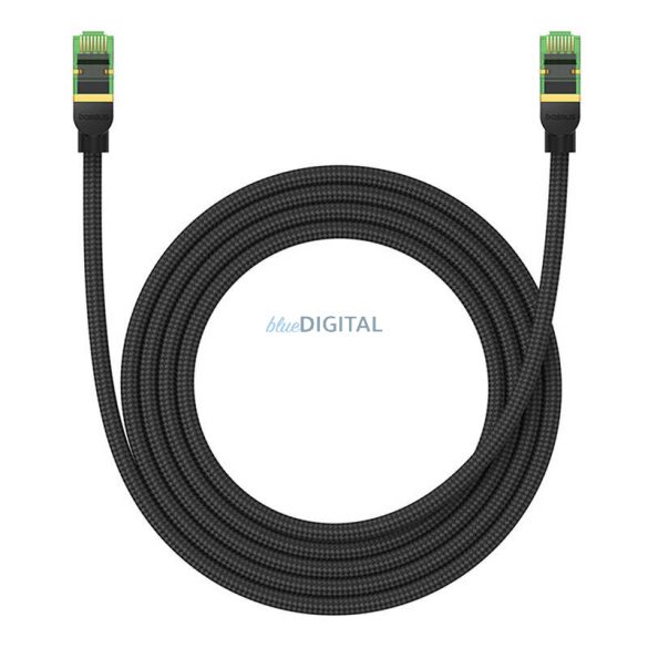 Fonott hálózati kábel cat.8 Baseus Ethernet RJ45, 40Gbps, 2m (fekete)