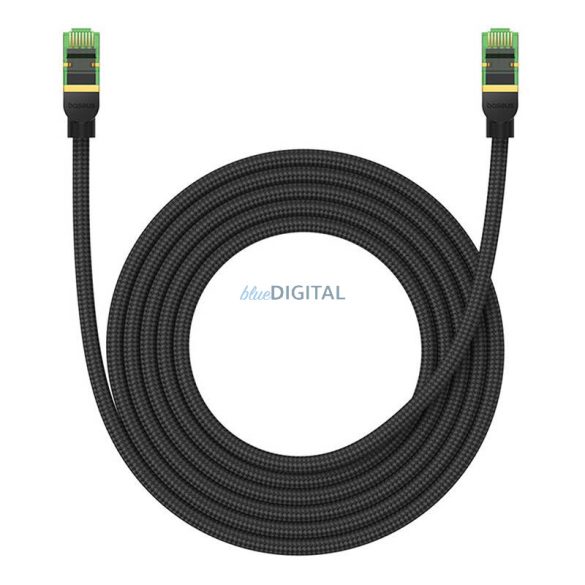 Fonott hálózati kábel cat.8 Baseus Ethernet RJ45, 40Gbps, 3m (fekete)