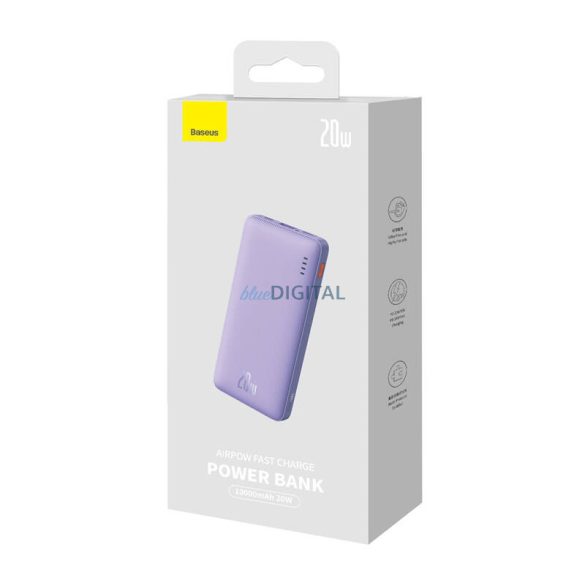 Baseus Airpow powerbank 10000 mAh 20W - lila