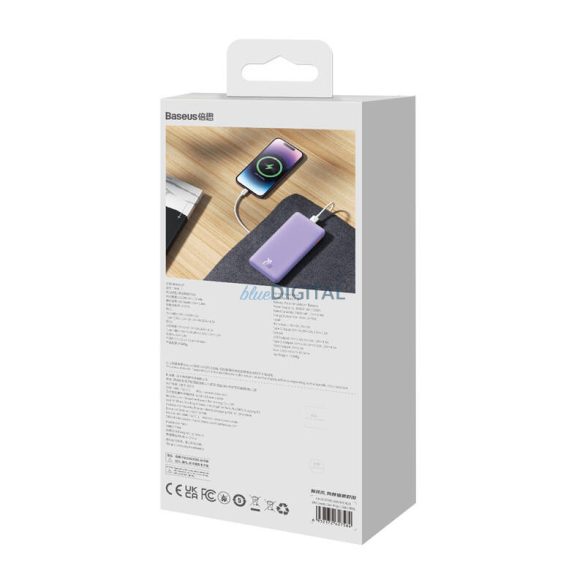 Baseus Airpow powerbank 10000 mAh 20W - lila