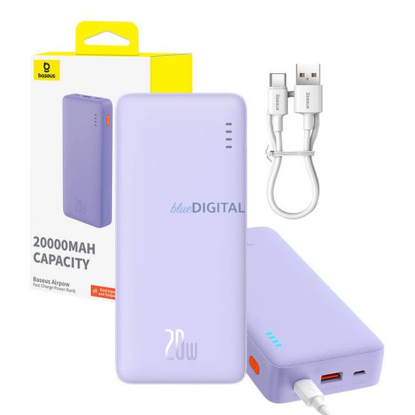 Baseus Airpow powerbank 10000 mAh 20W - lila