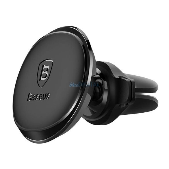 Mágneses autós telefontartó Baseus szellőzőnyílásra rögzíthető (fekete)