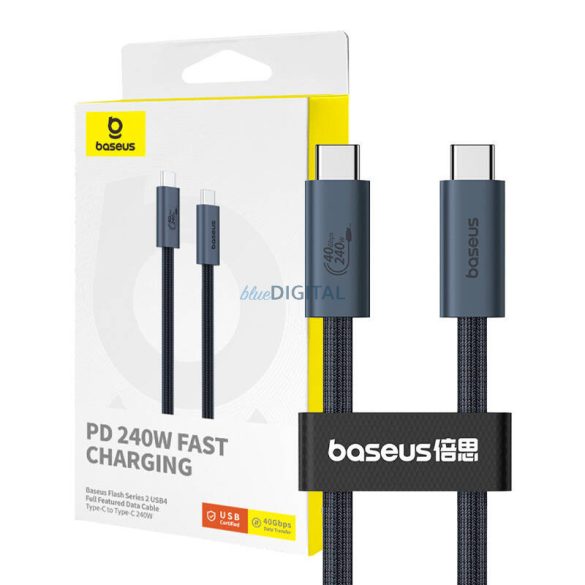 Gyorstöltés USB-C Baseus Flash 240W 1m (fekete)