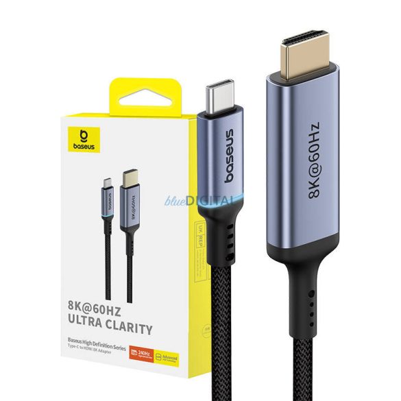 Baseus Adapter USB-C HDMI High Definition 1,5m (fekete)
