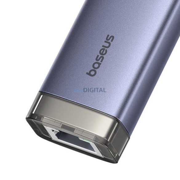 Baseus UltraJoy dokkoló 4 az 1-ben USB-A&USB-C - 3xUSB3.0+USB-C+RJ45 (szürke)