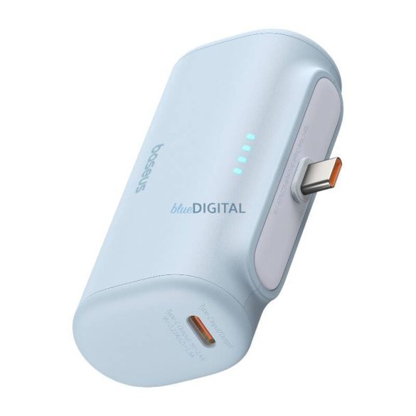 Baseus Compact PlugOn powerbank beépített Type-C csatlakozóval 5000mAh 20W - kék