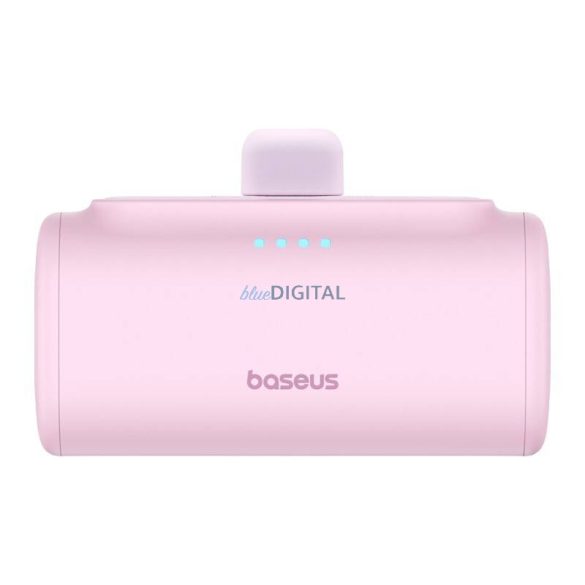 Baseus Compact PlugOn powerbank beépített Type-C csatlakozóval 5000mAh 20W - rózsaszín