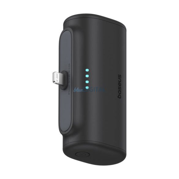 Baseus Compact PlugOn powerbank beépített Lightning csatlakozóval 5000mAh 20W - fekete