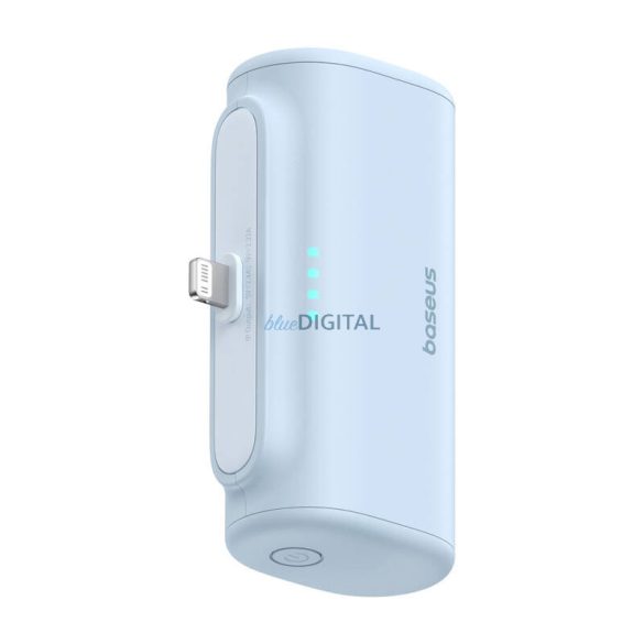 Baseus Compact PlugOn powerbank beépített Lightning csatlakozóval 5000mAh 20W - kék