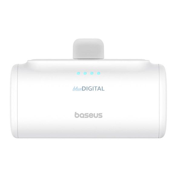 Baseus Compact PlugOn powerbank beépített Lightning csatlakozóval 5000mAh 20W - fehér