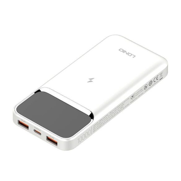 Powerbank LDNIO PQ11, 15W, 10000mah (fehér)