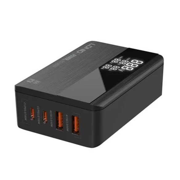 LDNIO A4809C asztali töltő 2xUSB-A és 2x USB-C csatlakozóval GaN 100W