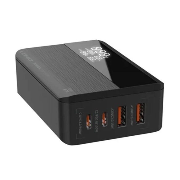 LDNIO A4809C asztali töltő 2xUSB-A és 2x USB-C csatlakozóval GaN 100W