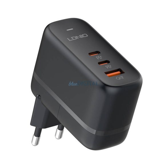 GaN töltő USB type-C LDNIO 65W fekete